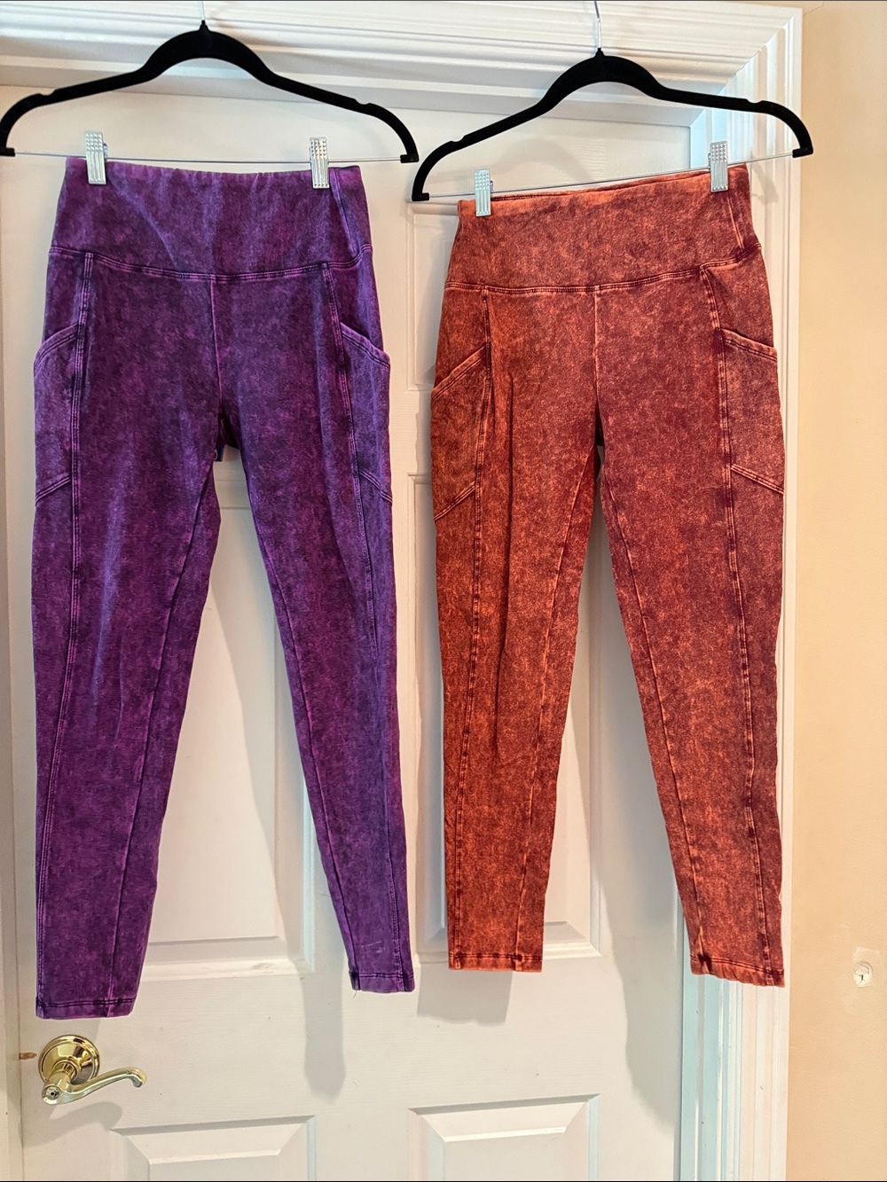 Zenana Outfitters High-Waist Leggings & bike shorts 4 piece lot like new